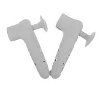 KHBUAB 2pcs Silicone Door Handle Covers with L Shape Door Knob Sleeve Skid-Proof and Electrostatic Preventing Handle Protectors to Stop from Hitting Wall and The Aged