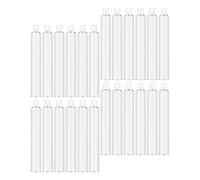 KHBUAB 30pcs 20ml Aluminium Empty Paint Tubes for Artists, Portable Refillable Art Containers for Oil, Acrylic, Watercolor and Gouache, for Art Practices and On-the-go Painting Sessions