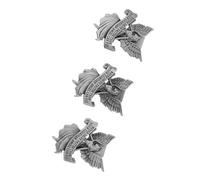 KHBUAB 3pcs Angel Visor Clips for Cars with Easy Attachment and Sturdy Alloy Material, Stylish Silver Guardian Angel Car Accessory for Regular Commutes and Road Trips