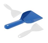 KHBUAB 3Pcs Snow Remover and Ice Scraper Set Plastic Comfortable Grip for Car Windscreen and Kitchen Freezer