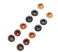 KHBUAB 40pcs Wood Button Tacks for Memo Boards and Message Boards, Multi-purpose Decorative Thumb Tacks with Easy Rearrangement, Vintage Rustic Style for Classrooms and Daily Organisation