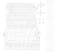 KHBUAB 4pcs Aquarium Divider Set with Suction Cups, Plastic Grid Separator for Fish Tank Bottom Isolation, Fish Breeding, Suitable for Betta and Aquatic Plant Tanks