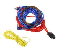 KHBUAB 4pcs Car Audio Amplifier Wiring Kit with Effective Emi Shielding and Stable Transmission Plastic and Alloy Material for Audio Amplifier and Speaker Installation