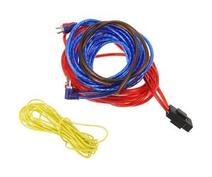 KHBUAB 4pcs Car Audio Amplifier Wiring Kit with Effective Emi Shielding and Stable Transmission Plastic and Alloy Material for Audio Amplifier and Speaker Installation