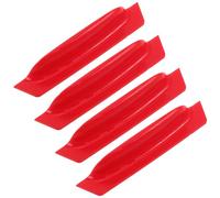 KHBUAB 4pcs Car Backup Camera Rain Shield Red Abs Material, Simple Installation, Protective Cover for Rear View Camera Lens, Shields from Rain, Mud and Snow, for Outdoor Parking Use