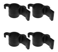 KHBUAB 4pcs Car Trunk Hooks Umbrella Hanger Flexible Abs Multifunctional Car Interior Organizer Store Fishing Rod Holder Black for Automotive Trunk Storage