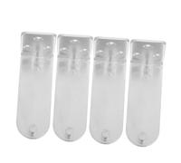 KHBUAB 4pcs Metal Fire Extinguisher Bracket with L-shaped Iron Frame and Fixing Fittings Wall Mounted Fire Extinguisher Hanger for Offices and Workshops and Visible
