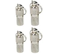 KHBUAB 4pcs Pet Address Tags Metal Dog Id Plates Anti-Lost Collar Charms Set with Small Large Sizes for Pet Collar Decoration and Identification