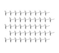 KHBUAB 50pcs Metal Pegboard Hooks for Wall Storage with Strong Load Capacity and Adjustable Placement, 3.2mm Thickness Black Hooks Suitable for Home and Office Use, Sturdy Wire Shelving