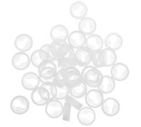 KHBUAB 50pcs Round Plastic Picture Frame Hangers Keyhole Brackets for Art Photos and Picture Frames Securely Hold for DIY Projects for Bathroom and Bedroom Use