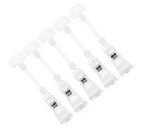 KHBUAB 5pcs Acrylic Price Tag Display Holders with Sign Clips, Simple and Generous Style Label Stands for Shopping Mall and Multiple Shops Retail Display