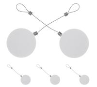 KHBUAB 5pcs Anti Theft Cable Wire Box with Automatic Retractable Steel and Abs Design for Earphones and Tablets, for Mobile Phone Shops and Exhibitions, White Cable Management Solution