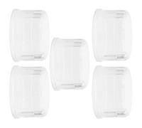 KHBUAB 5pcs Shaker Bottle Lids Replacement Plastic Cup Lid Covers with Anti-Splash Feature Easy to Clean Portable Design for On-the-go Use and Outdoor Activities