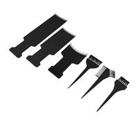 KHBUAB 6 Pcs Hair Coloring Kit with Plastic Hair Dye Brush and Highlighting Plate Easy Application and Portable Design