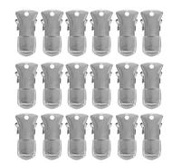 KHBUAB 60pcs Metal Mini Alligator Clips for School Name Tags and Conference Badge Holders, Sturdy Non-Slip Flat Mouth Clips with Enhanced Grip for DIY Craft and Classroom Use