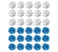 KHBUAB 60pcs Pet Pom Pom Balls Cat Supplies Interactive Glitter Paper Tinsel Balls Reduces Boredom Assorted Color for Cats Random Color