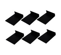 KHBUAB 6pcs Mini Chalkboard Signs Erasable Easy to Update Black PVC Decorative Food Labels for Kitchen Displays Catering Parties
