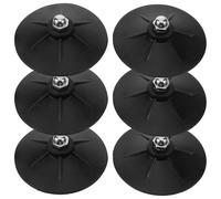 KHBUAB 6pcs Rubber Suction Cup Boxing Bag Base with Secure and Stable Foundation, Resistant to Wear and Tear, Suitable for Training Sessions and Household Use, Black Freestanding Punching