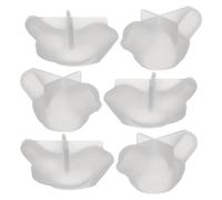 KHBUAB 6pcs Silicone Bird Casting Molds for Resin and Epoxy Crafting, Easy Demolding and Encourages Hands-on Creativity, White Bird Shaped Moulds for Ornament Making and Shop Display