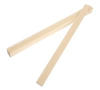 KHBUAB 6pcs Wooden Clay Guide Sticks for Pottery, Reusable Mud Rolling Strips, Easy to Clean and Reduce Risk of Errors, Beige Wood Tools for Ceramic Crafting