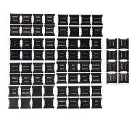 KHBUAB 80 Pcs Leather Bible Tabs for Study Bible with Black Pu Material Practical and Suitable for DIY Projects for Men