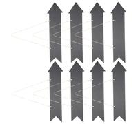 KHBUAB 8pcs Wood Arrow Chalkboard Signs Double Side Writable Dark Arrow Direction Signs with Simple Design for Cafe Shop and Shops