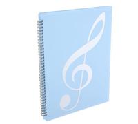 KHBUAB A4 Music Folder with 20 Pages Compact and Easy to Carry Plastic and Aluminium Alloy Document Holder Suitable for Office Workers and Students in Restaurant Or Conference Settings