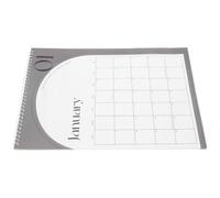 KHBUAB A5 Planner Notebook Monthly Index Bookmark Pu Paper Monthly Calendar Planner for Personal Use the Go Random Color