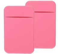 KHBUAB Adhesive Phone Card Holder 2Pcs Elastic Fabric Small Sleeve Wallet for Mobile Back Personal Locker and Outdoor Use