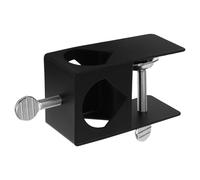 KHBUAB Adjustable Deck Torch Clamp with Secure Grip and Sturdy Iron Construction, Black G-clamp for Outdoor Railings, for Homes and Retail Spaces