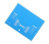 KHBUAB Adjustable Eyeglasses Repair Board with Multi Angle Guide for Precise Frame and Nose Pad Correction, Non-Slip Blue PVC Eyewear Frame Adjustment Tool for Optical Repairs