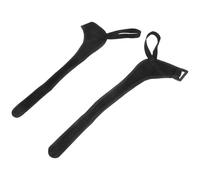 KHBUAB Adjustable Ski Stick Band with Double Protection and Polyester Material, Black Wrist Strap for Hiking Sticks and Regular Canes, for Outdoor Sports and Prevents Pole Slippage