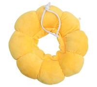 KHBUAB Adjustable Yellow Sun Flower Cat Collar for Pets, Breathable Pp Cotton Material with Wound Protection, Suitable for Period after Injury