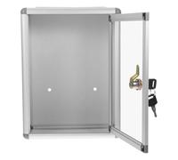 KHBUAB Aluminum Alloy Hanging Post Box Letterbox Security Wall-mountable Large Capacity Simple Generous Style Suggestion Box for Office Work Unit Random Style