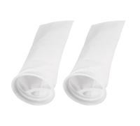 KHBUAB Aquarium Filter Socks 200 Micron Pp Mechanical Filtration Bags 4 Inch White Mesh for DIY Filters 2pcs Pack Efficiently Removes Organic Wastes