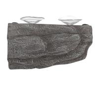 KHBUAB Basking Platform, Adjustable Resin Turtle with Suction Cup Large Resting Terrace Stone for Climbing and Basking for Reptile Habitats and Aquariums Tortoise