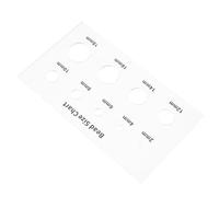 KHBUAB Bead Size Gauge Acrylic Ruler Jewelry Making Measuring Tool Multi-Shape Template for Pearls Rhinestones 2/4/6/8/10/12/14/16/18Mm Crafts