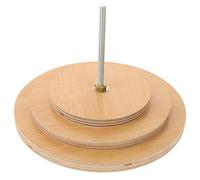 KHBUAB Beige round Cat Scratching Post Disc Replacement with Super Sturdy Construction and Easy to Install Wood Material Suitable for Cats and Small Animals at Home Adjustable Range