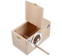 KHBUAB Bird Breeding Nest Box for Parrots and Birds with Separated Interior Synthetic Material Train Nesting Skills Encourage Natural Breeding Behaviour Suitable for Outdoor Use