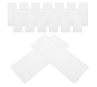 KHBUAB Blank for Convenient Crafting, for Embroidery Techniques 16pcs White Cross Bookmarks with Elegant Lace Edges, 14ct Cloth Fabric Bookmarks, Sturdy and Projects
