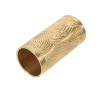 KHBUAB Brass Post Cap Round Handrail End Cap Decorative Brass Pipe End Cover Golden for Handrail and Garden Fence