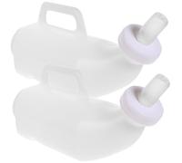 KHBUAB Calf Nursing Bottles Portable and Lightweight Nursing Bottles 2 Sets for Livestock Feeding 2l White Plastic and Silicone Material Random Color Suitable for Calf and Sheep Feeding