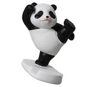 KHBUAB Cartoon Panda Resin Mobile Phone Stand with Stable Structure and Phone Storage for Desktop Use Creative and Delicate White for Following Tv Shows