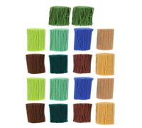 KHBUAB Colourful Pre-Cut Acrylic Yarn 18Pcs Latch Hook Set 28#-36# for DIY Embroidery Rugs and Creative Boys and Crafts