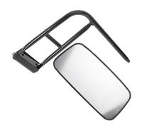 KHBUAB Compact Tractor Rearview Mirror with Reinforced Mount Bracket for Farm Tractors and Construction Vehicles, Enhanced Visibility and Universal Fit, Black Metal and Plastic Side View