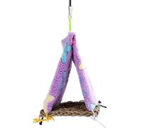 KHBUAB Creative Parrot Tent Nest for Birds, Triangle Shape Made of Plush, Comfortable Rest Nest for Home Decoration and Decorating Your Living Space Color