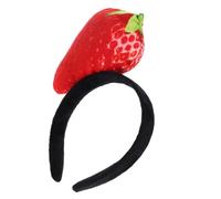 KHBUAB Creative Strawberry Shape Cloth Hair Headband Adjustable Size Spa Hair Band for Face Wash Makeup and Weddings Photo Prop Accessory Suitable for People of Ages