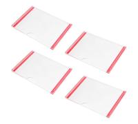 KHBUAB Door Sign Holders to Hold Door Signs Acrylic with Adhesive Tape 4 Pcs Display Boards with Rounded Edges for Airports and Elevators for Office and Classroom Use