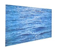KHBUAB Double-sided Photography Backdrop with 3d Textured Water Ripples Design, Lightweight and Portable Coated Paper Tabletop Background for Food and Small Product Photography
