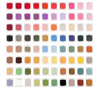 KHBUAB Embroidery Thread Yarn 4 Meters Length Per Color 1 Box Cotton Material 80 Colors for Sewing Machine and Hand Sewing and Friends Who Love Embroidery